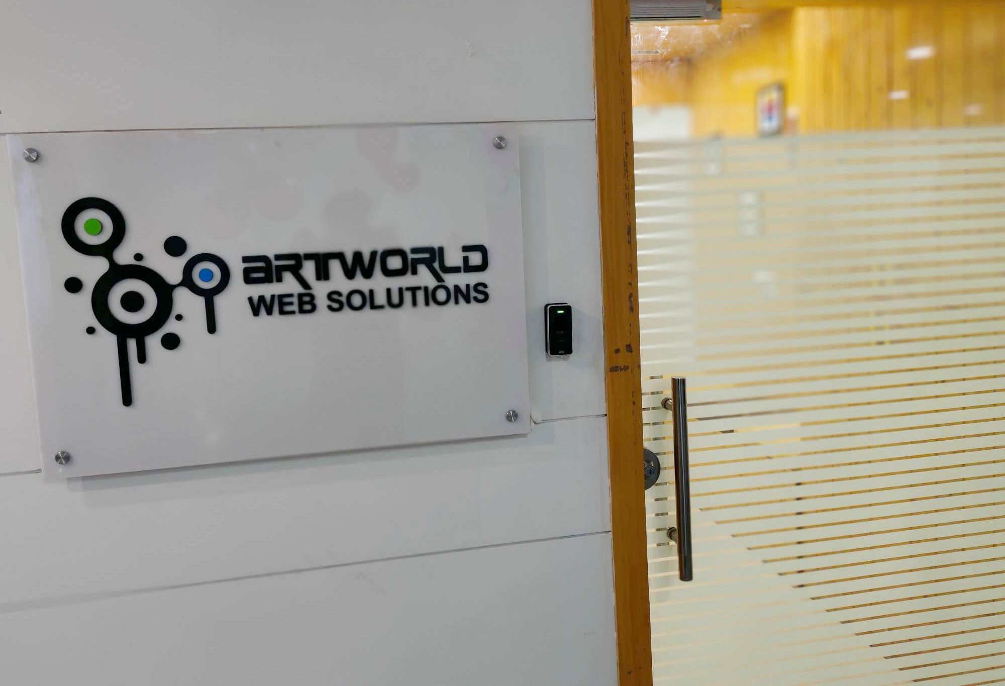 Artworld Web Solutions office entrance — Mohali, Punjab